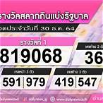 ผลสลาก30ธันวาคม2564